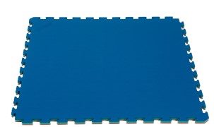 Sports floor, tatami “Green WKF approved” - 100cm x 100cm x 2cm, blue-green-red