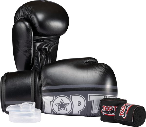 Boxing starter set “Mentor” with mouth guard and hand wraps